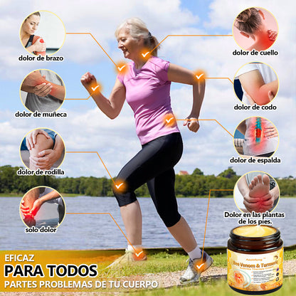 🐝🐝Aeehfeng™ Crema para el tratamiento de la artritis con veneno de abeja y cúrcuma, especializada en afecciones ortopédicas y dolores articulares