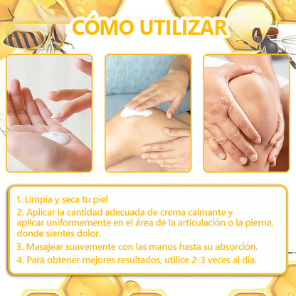 🐝🐝Aeehfeng™ Crema para el tratamiento de la artritis con veneno de abeja y cúrcuma, especializada en afecciones ortopédicas y dolores articulares