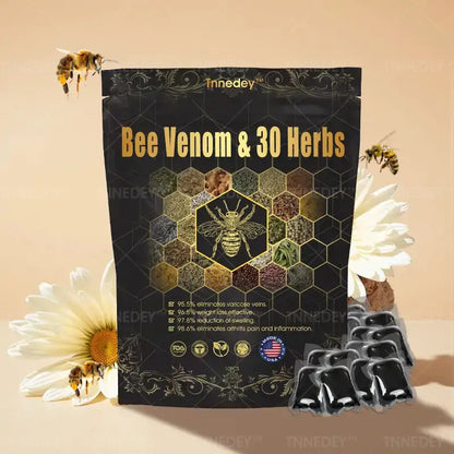 Last day to get 70% OFF: Tnnedey® Bee Venom & 30-Herb Detox Foot Soak Beads for Body Sculpting- Recommended by the America Lymphatic Academy (ALA) 🧀